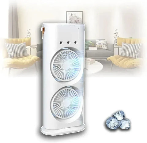 Portable USB Mist Fan White 360° Rotatable