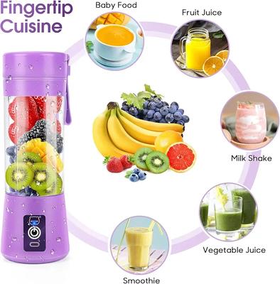 Purple Electric Juicer Blender 500ml ABS Plastic