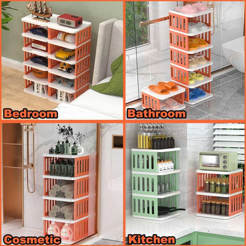 New Lock Narrow Shoerack Multi Organizer – Space Saving DIY Storage Cabinet