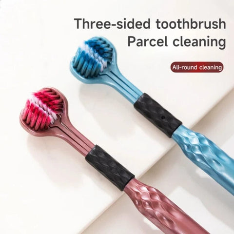 3 Sided Toothbrush - 360° Deep Cleaning Toothbrush 2PCS Pack